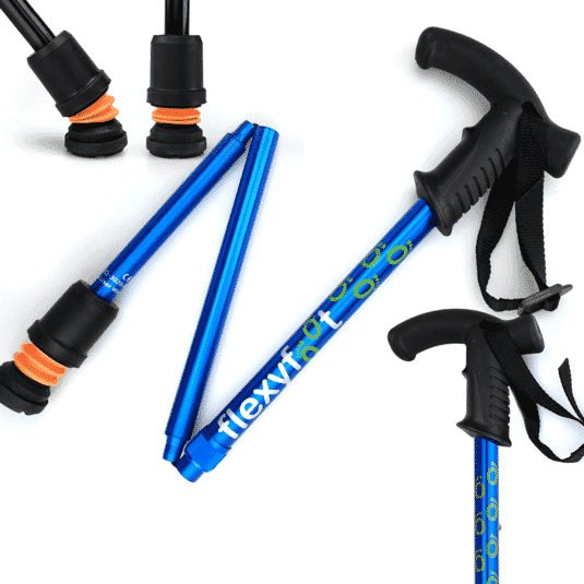 Bâton de marche pliant Flexyfoot avec poignée Derby