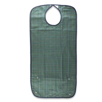 Bavoir imperméable vert pour adulte
