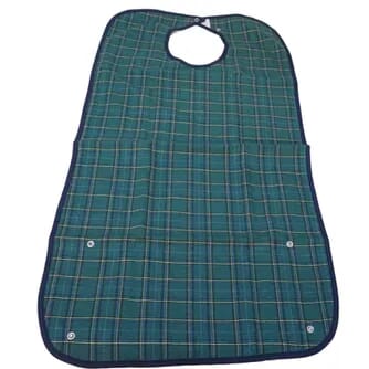 Bavoir imperméable vert pour adulte