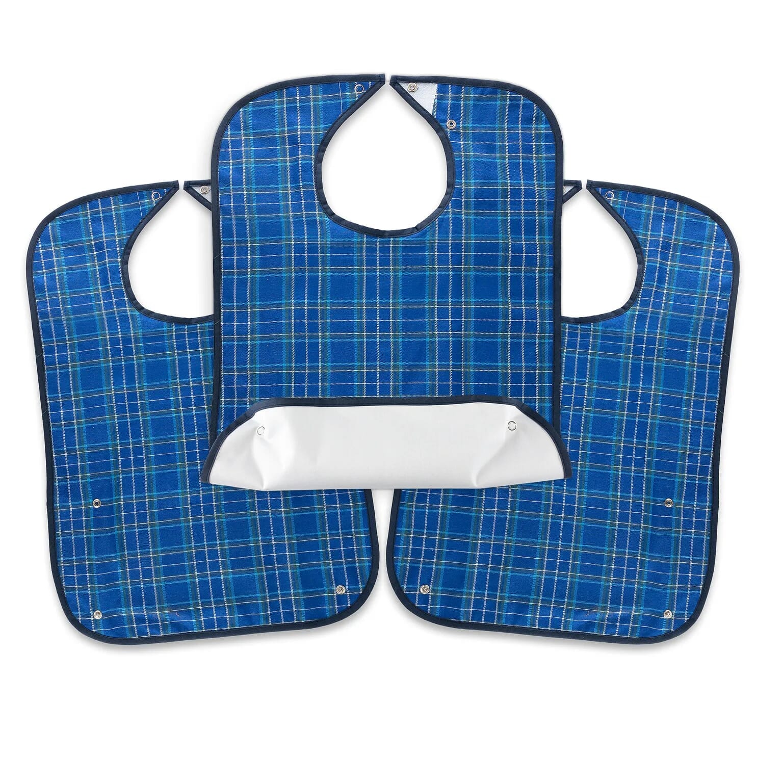 Bavoir imperméable bleu pour adulte