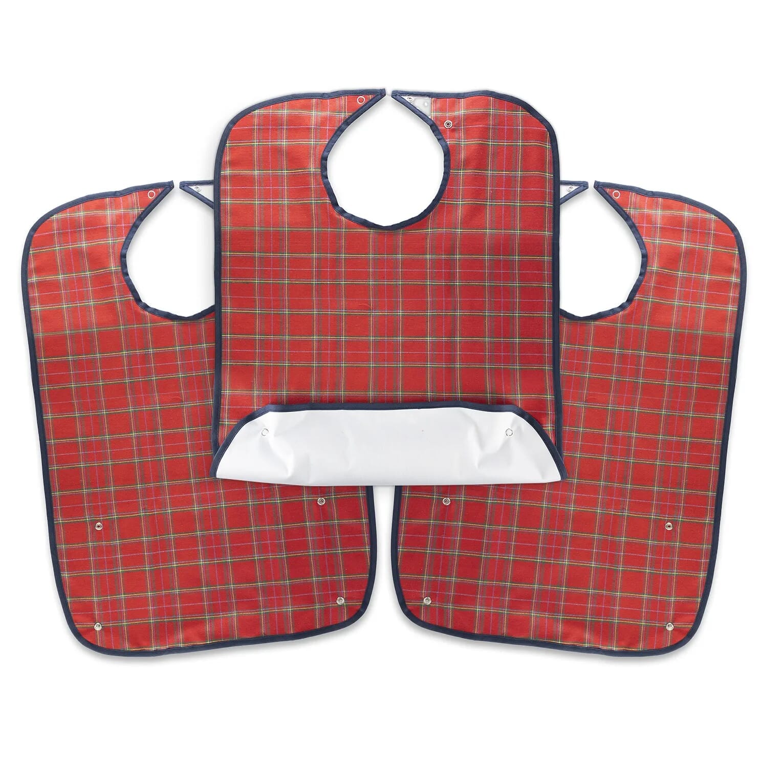 Bavoir imperméable rouge pour adulte