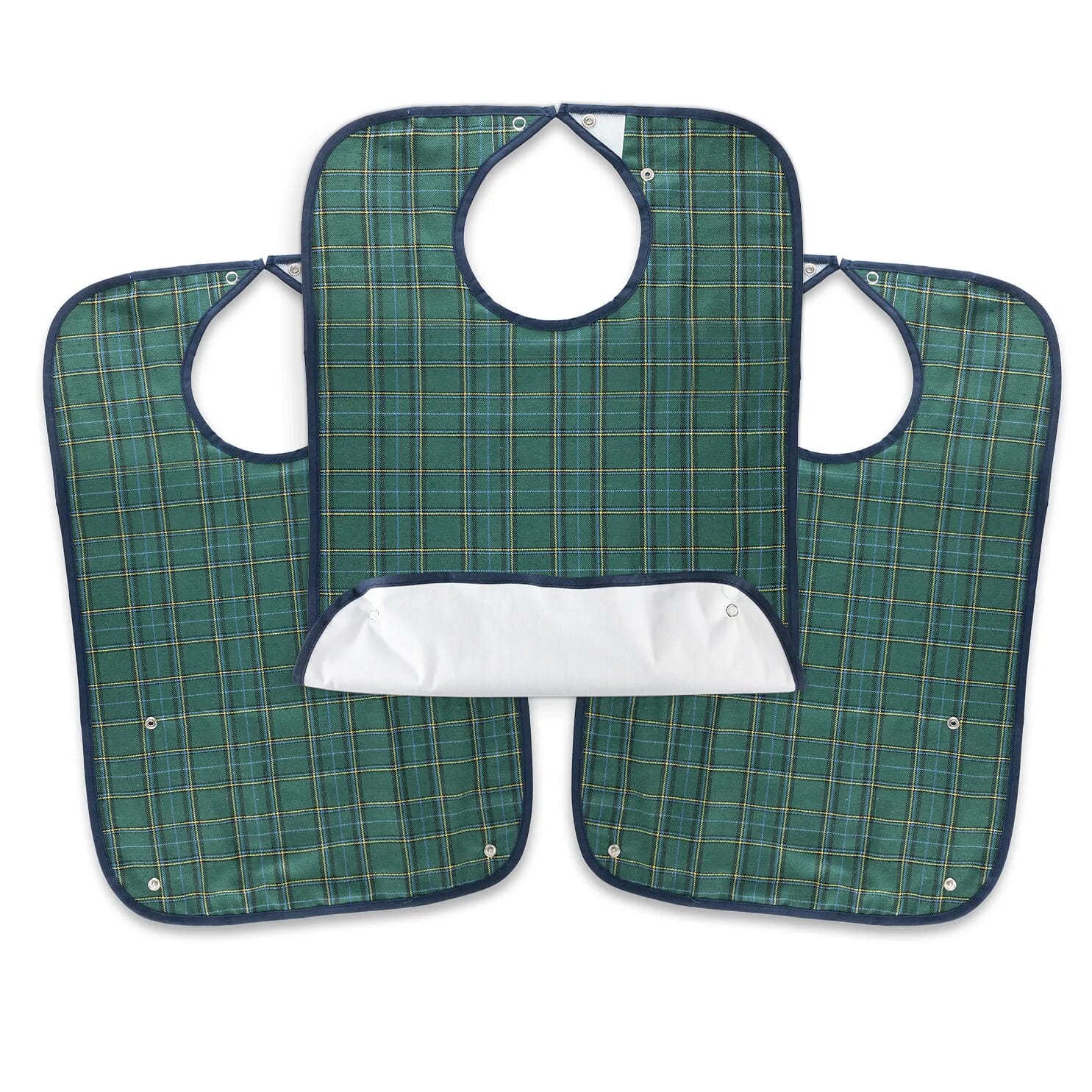 Bavoir imperméable vert pour adulte