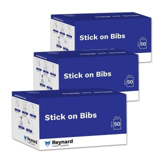 Bavoirs adhésifs jetables 3 boîtes de 50