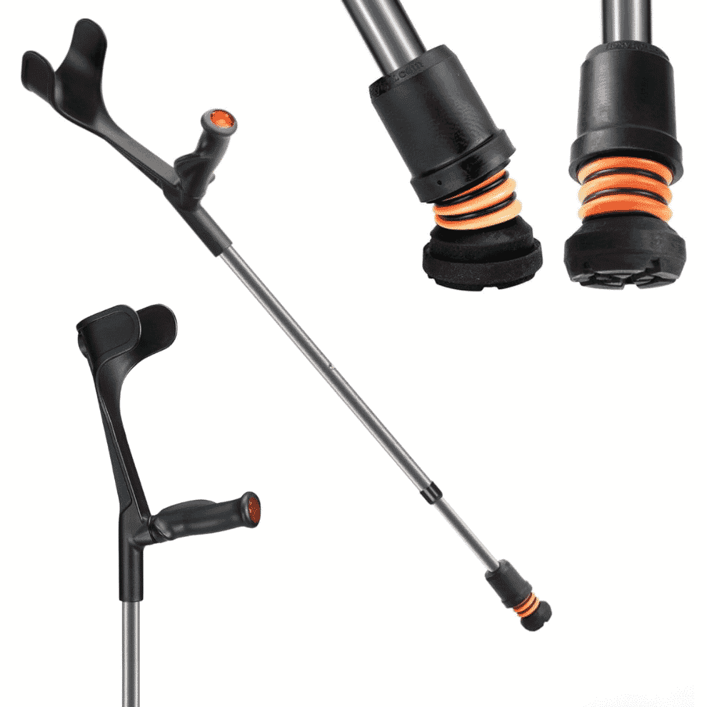 Béquille à poignée confort avec embout Flexyfoot