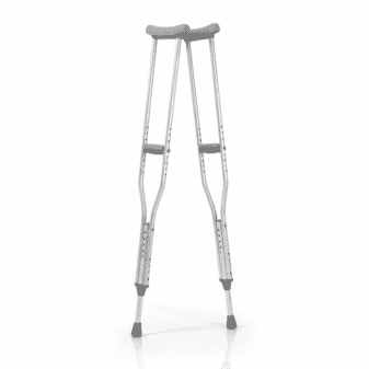 Béquilles axillaires en aluminium