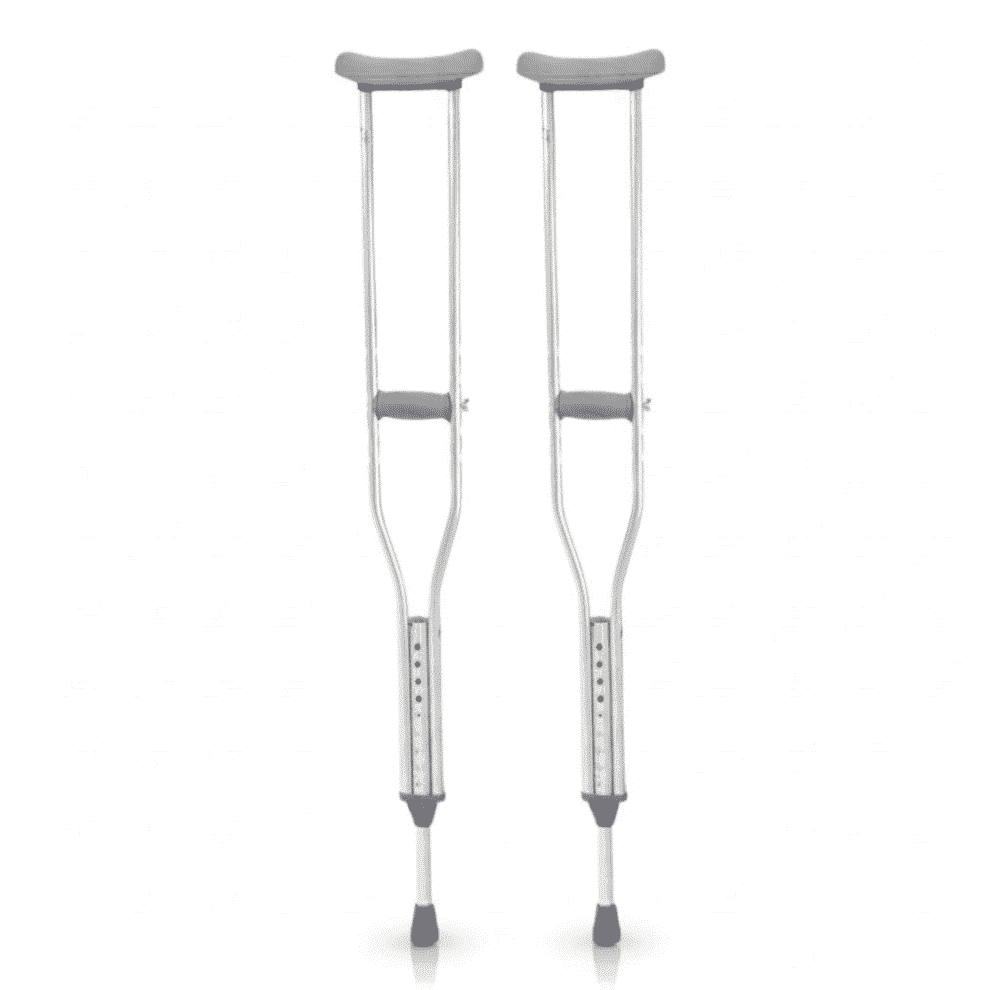 Béquilles axillaires en aluminium