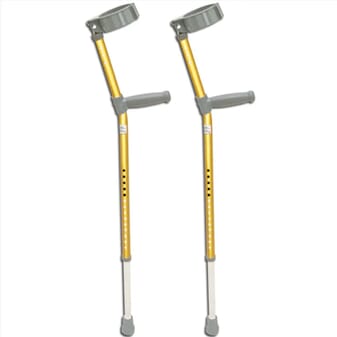 Paire de béquilles colorées