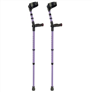 Paire de béquilles colorées avec poignées confort Violet