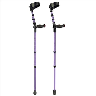 Paire de béquilles colorées avec poignées confort