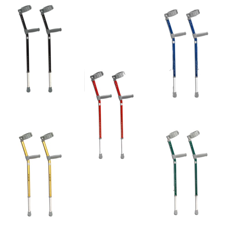 Paire de béquilles colorées