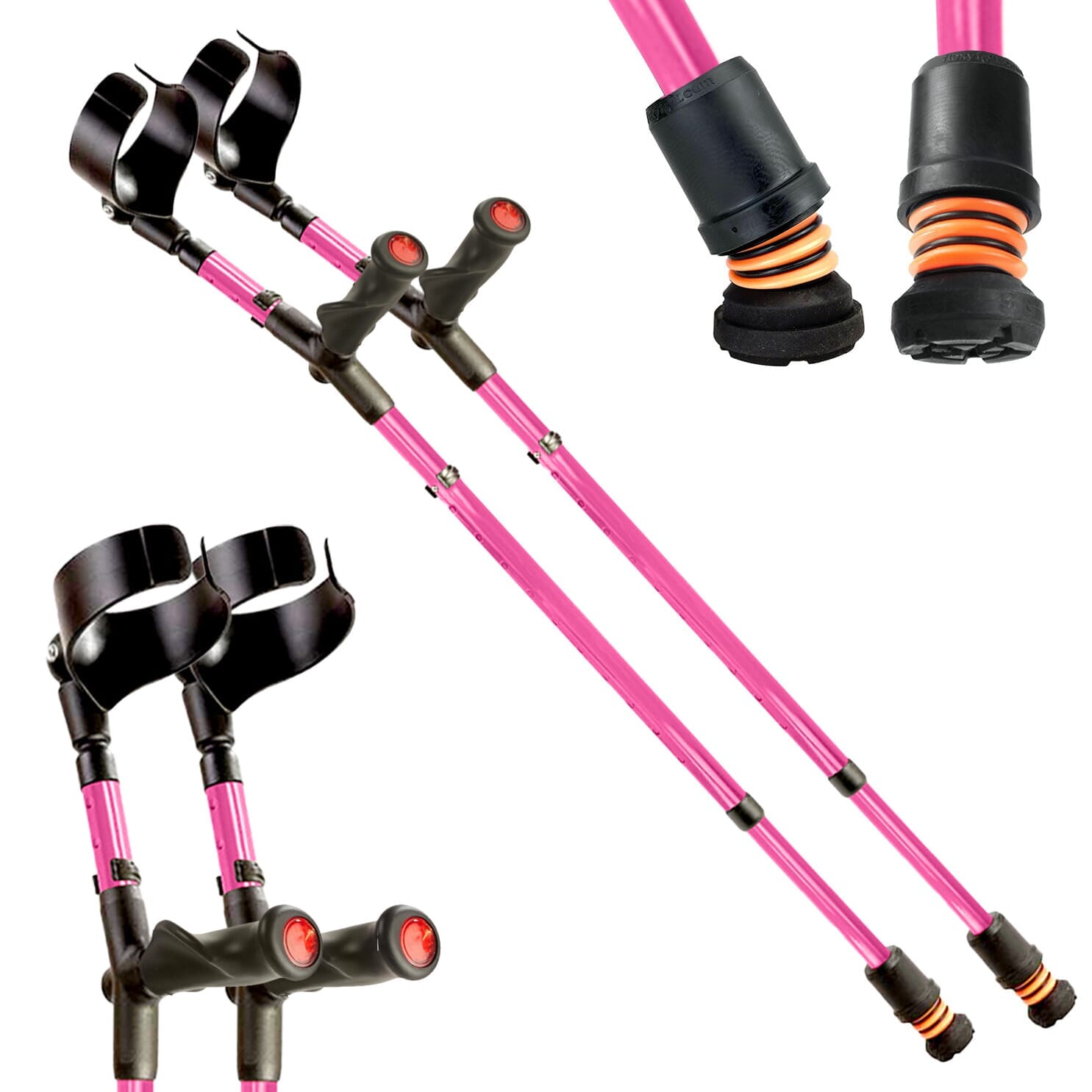 Béquilles double réglage Flexyfoot Comfort Grip