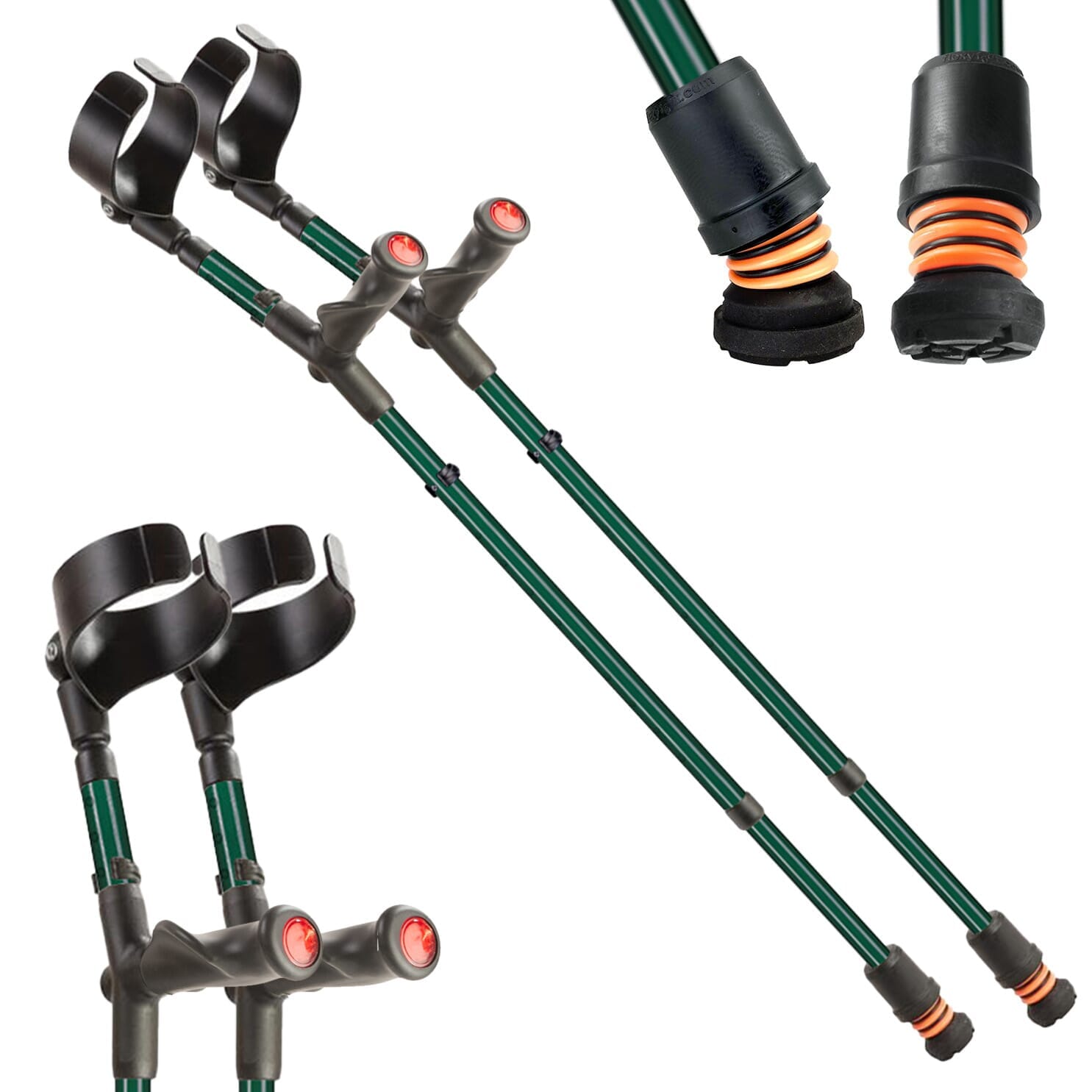 Béquilles double réglage Flexyfoot Comfort Grip