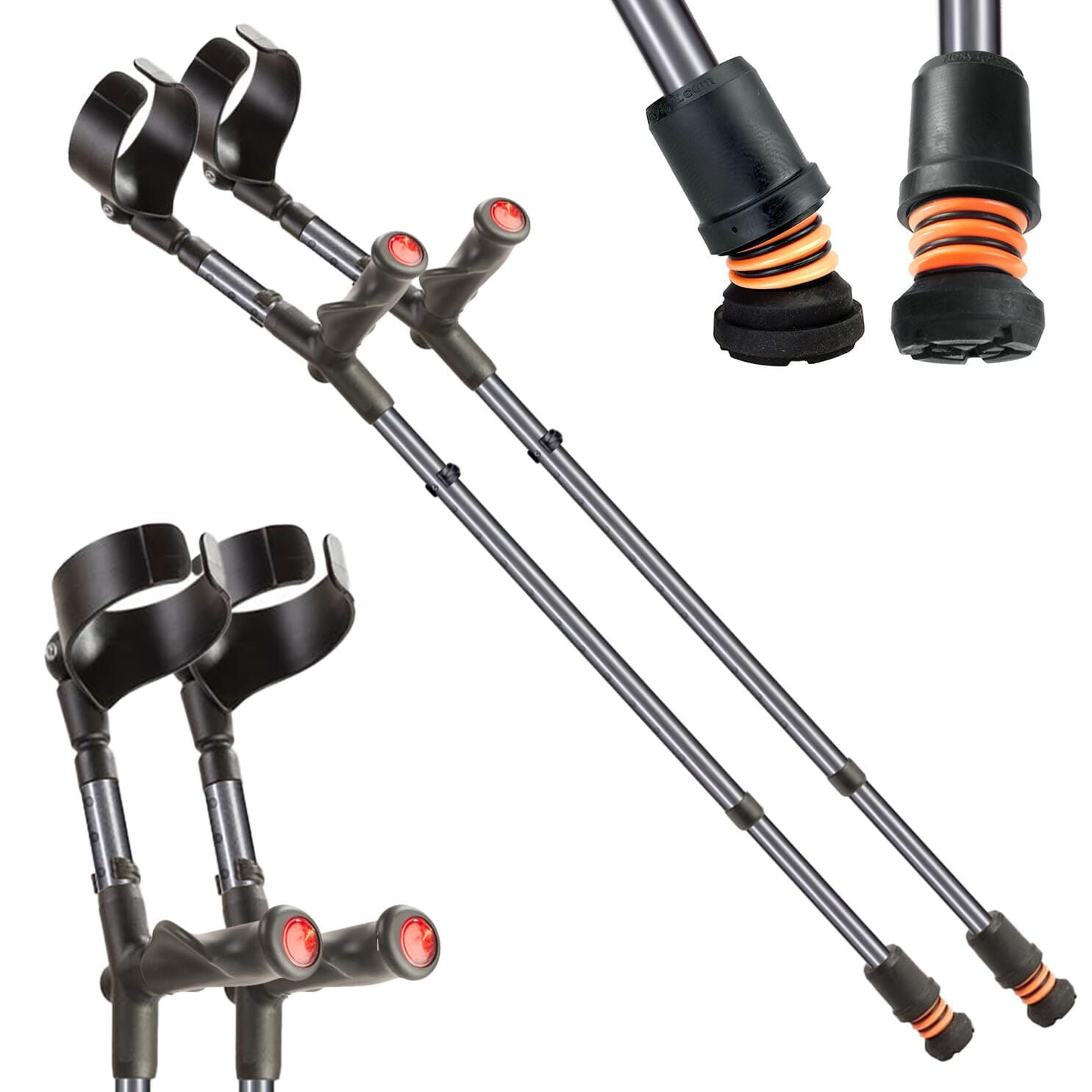 Béquilles double réglage Flexyfoot Comfort Grip