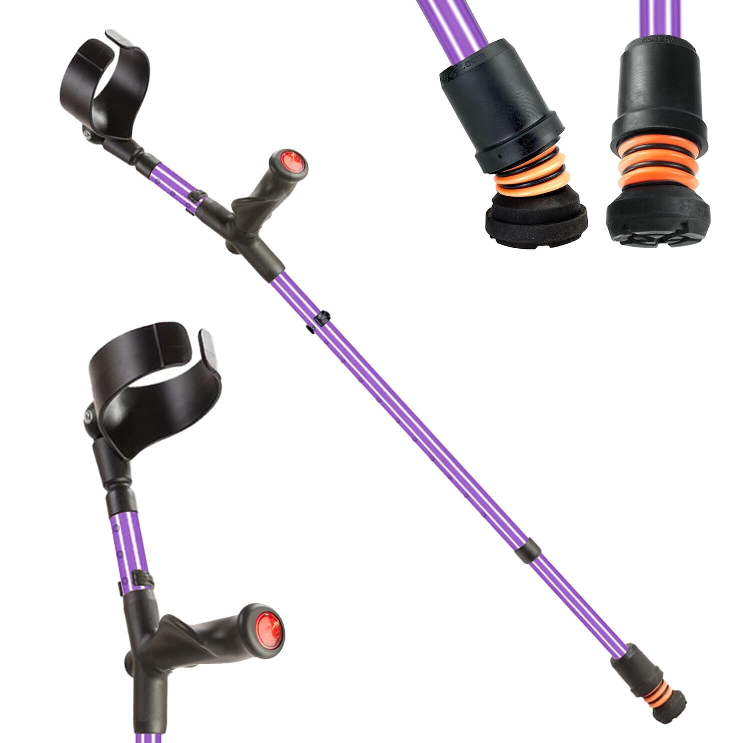 Béquilles double réglage Flexyfoot Comfort Grip