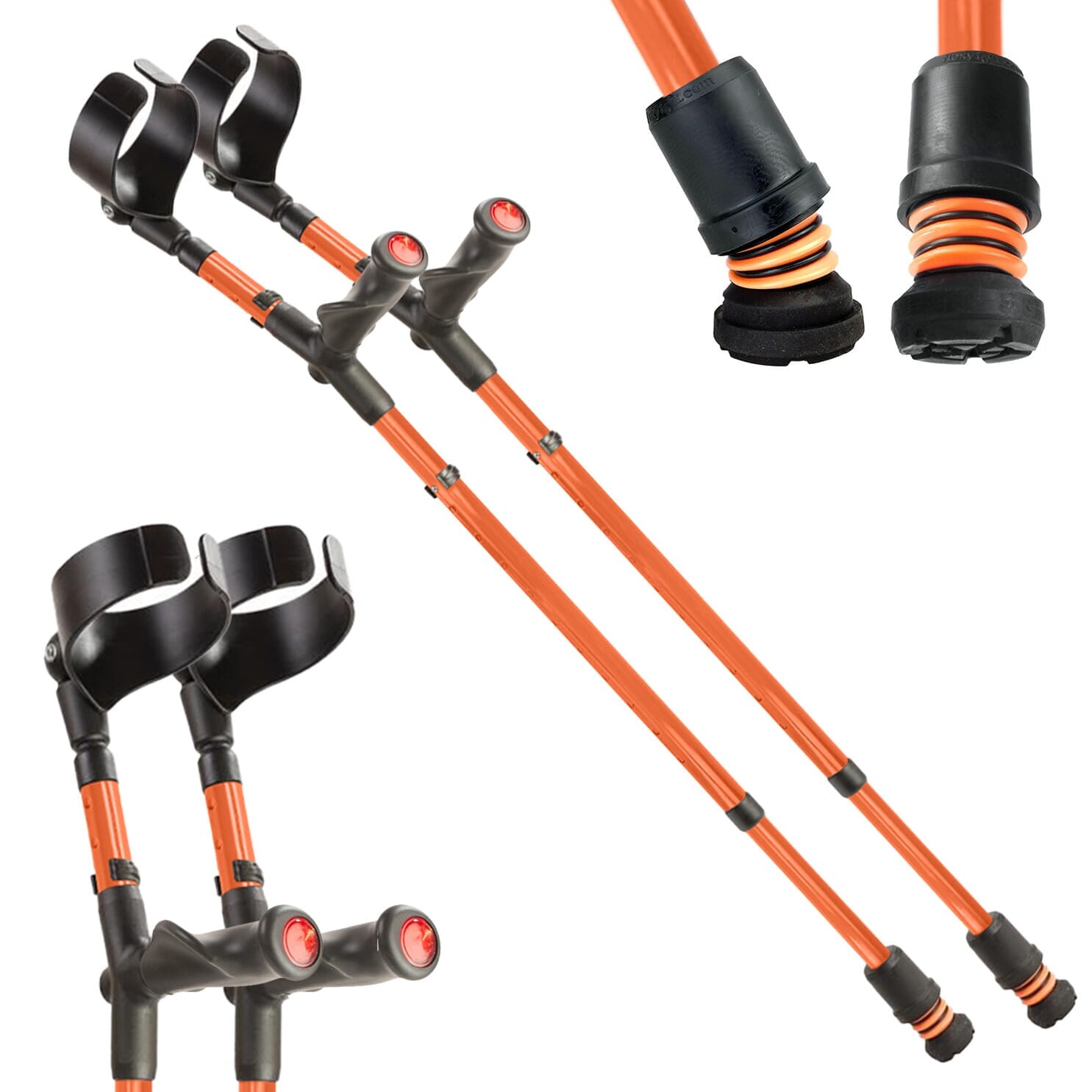 Béquilles double réglage Flexyfoot Comfort Grip