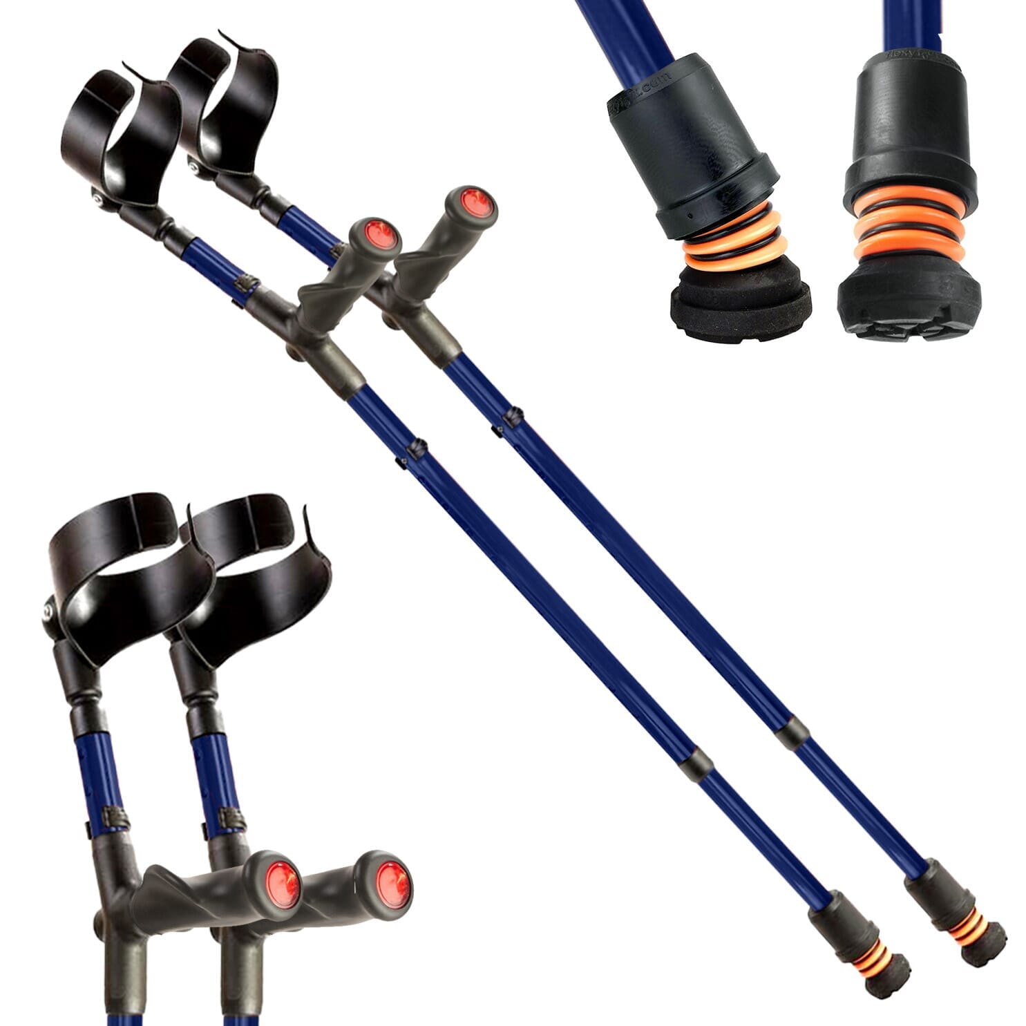 Béquilles double réglage Flexyfoot Comfort Grip