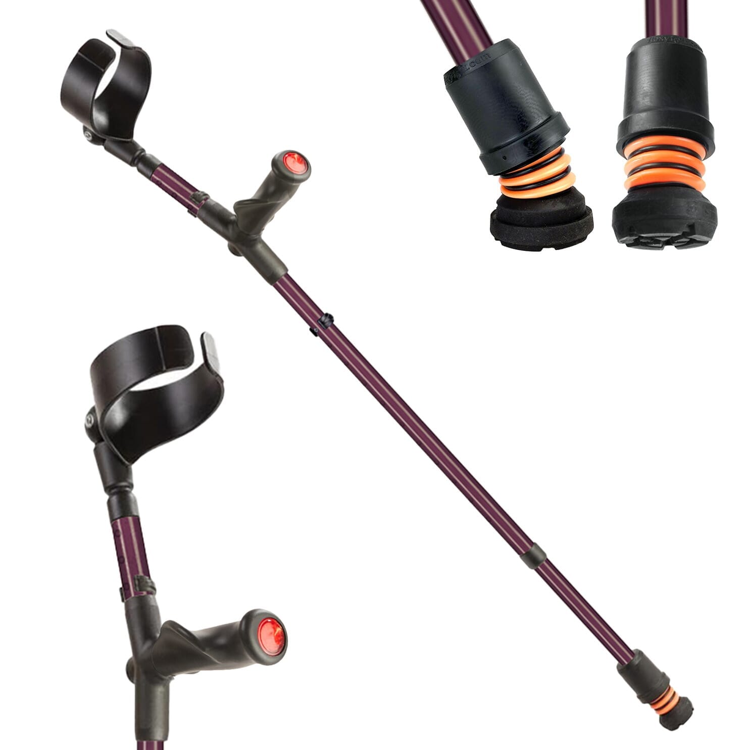Béquilles double réglage Flexyfoot Comfort Grip