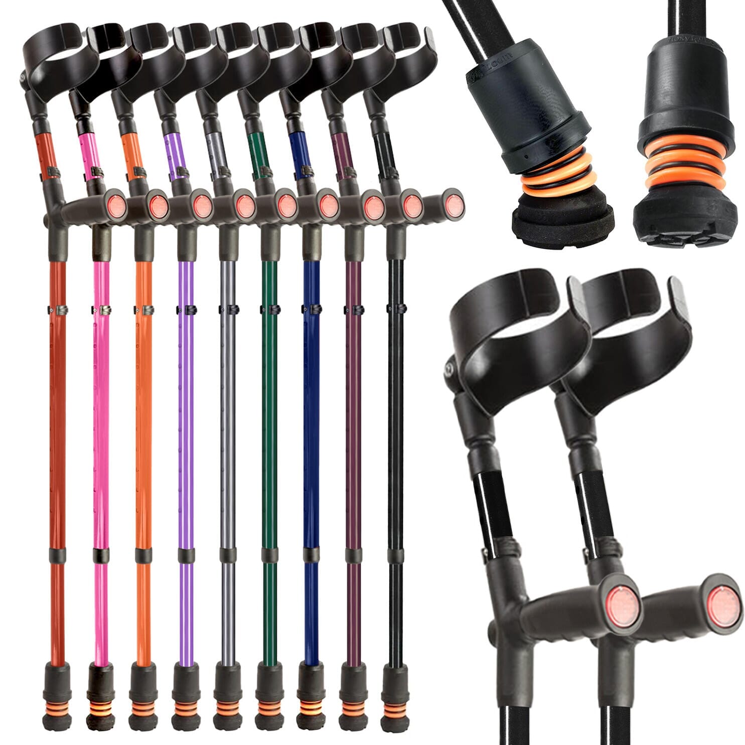 Béquilles double réglable Flexyfoot Soft Grip