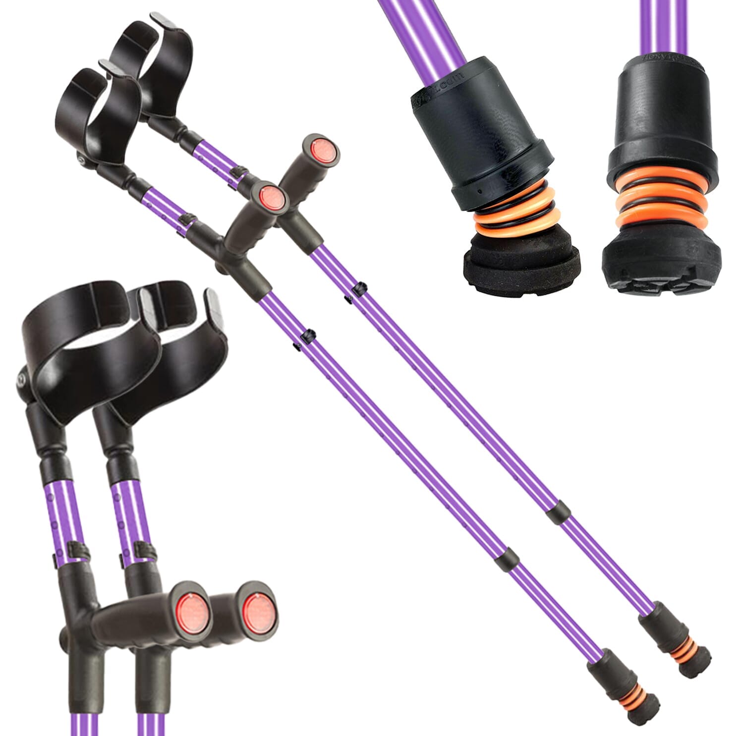 Béquilles double réglable Flexyfoot Soft Grip