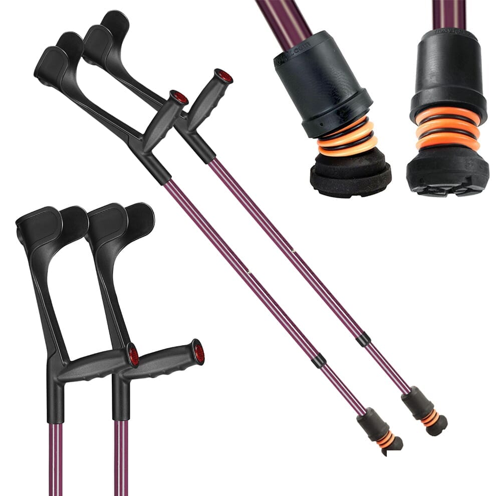 Béquilles Flexyfoot à coudière ouverte Soft Grip