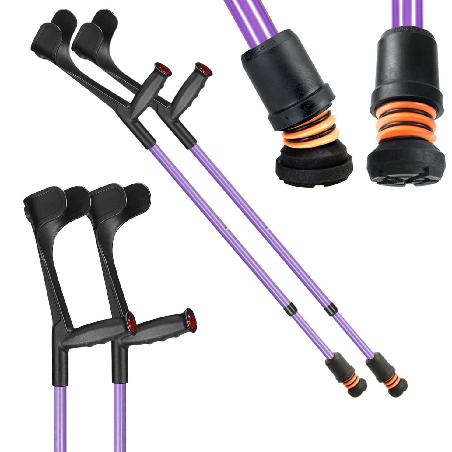 Béquilles Flexyfoot à coudière ouverte Soft Grip