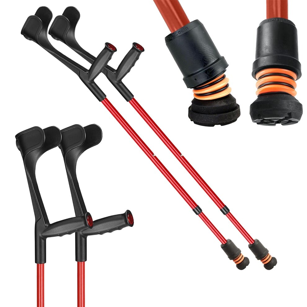 Béquilles Flexyfoot à coudière ouverte Soft Grip