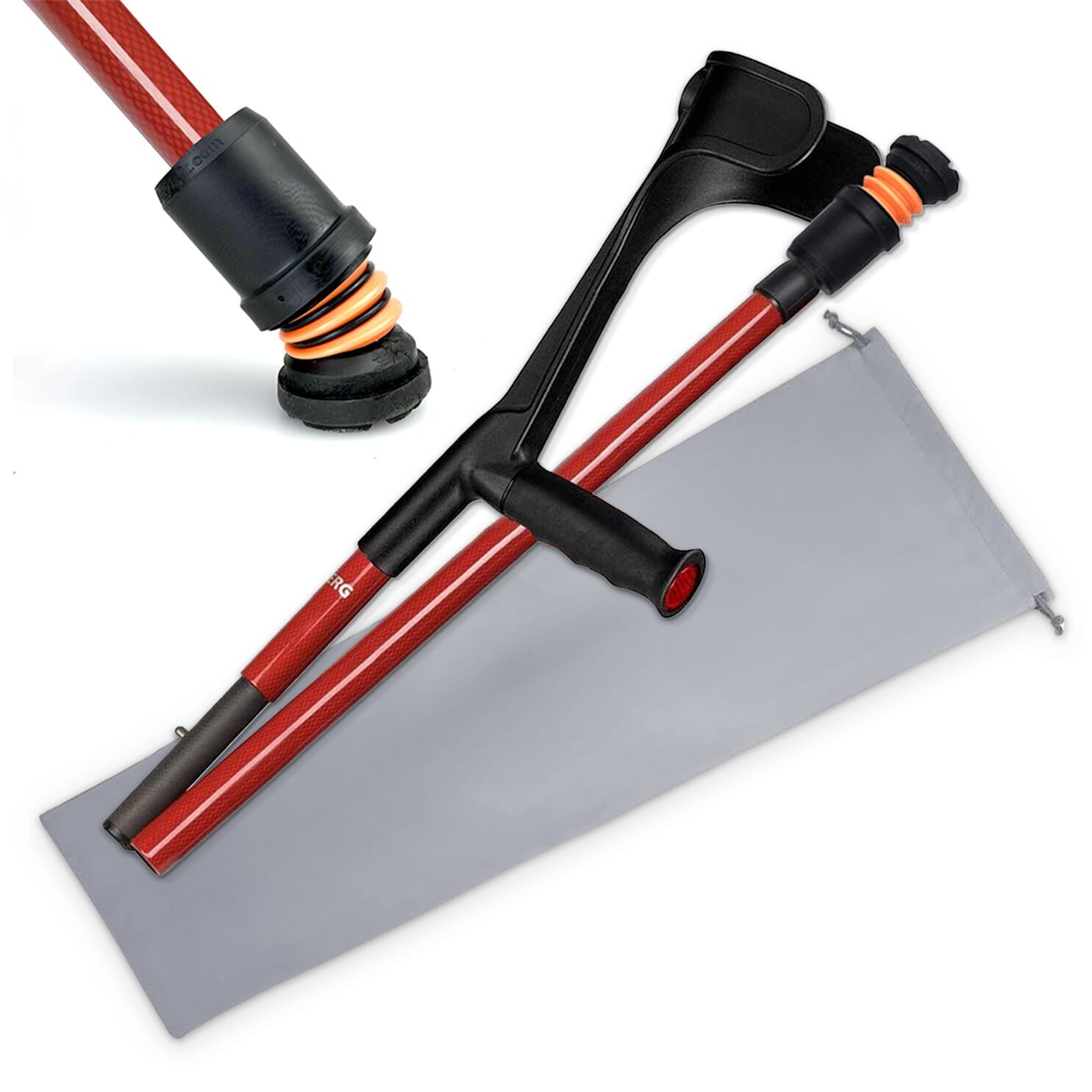 Béquilles pliantes Flexyfoot en fibre de carbone