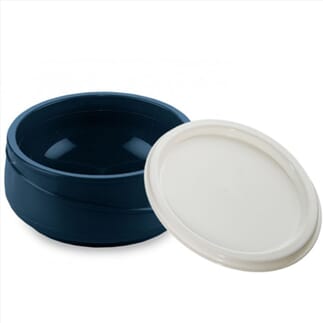 Bol isotherme bleu avec couvercle Lot de 3