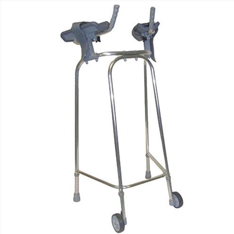 Cadre de marche 2 roues avec supports d'avant-bras