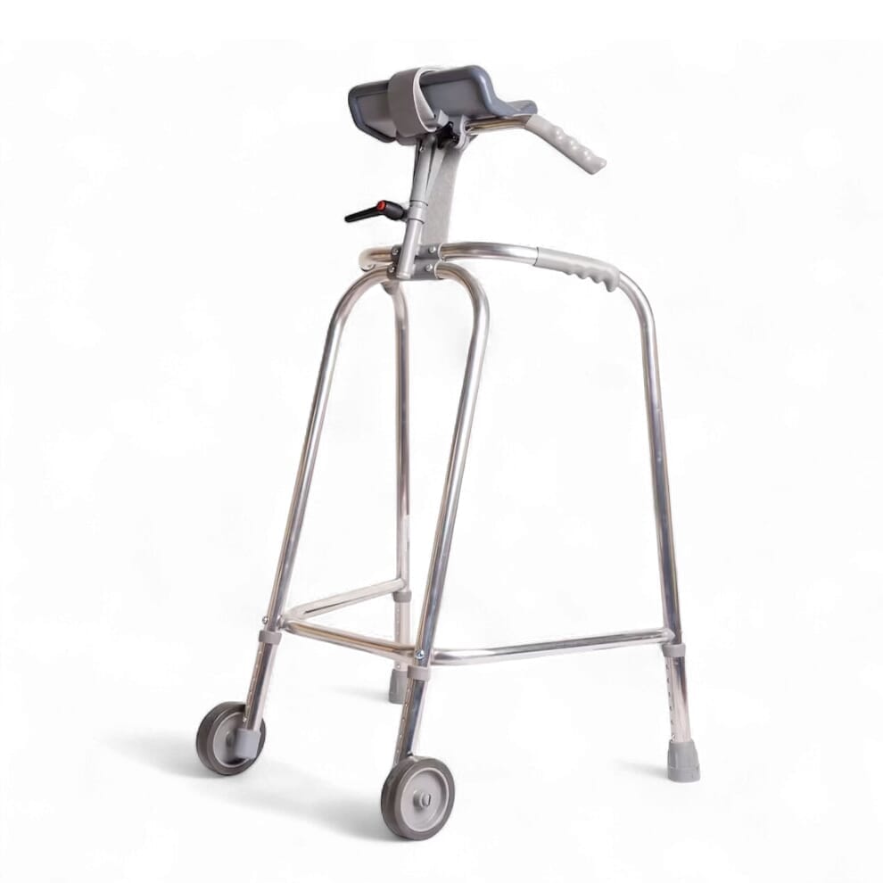 Cadre de marche à roulettes avec appui antébrachial