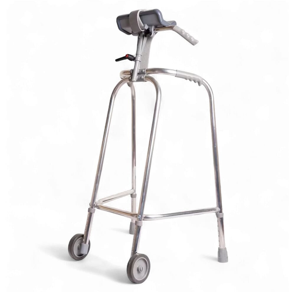 Cadre de marche à roulettes avec appui antébrachial