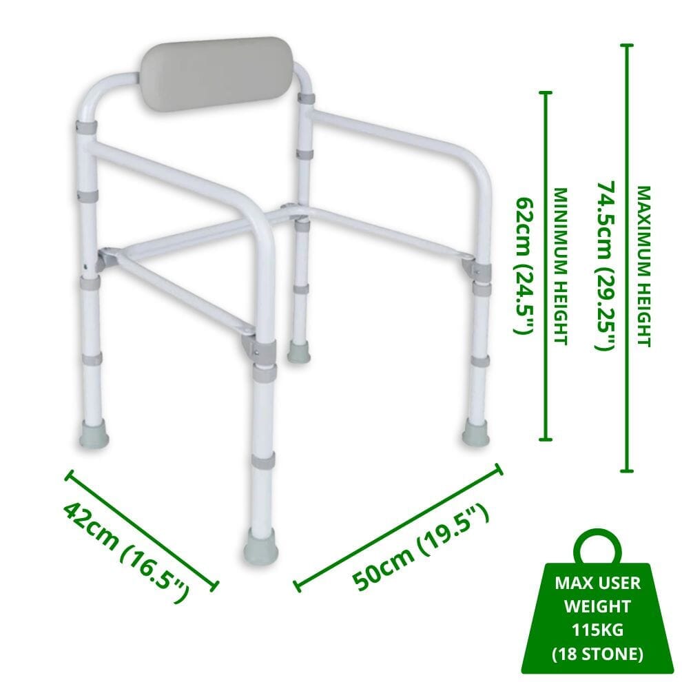 Cadre de toilette pliable Uni-Frame
