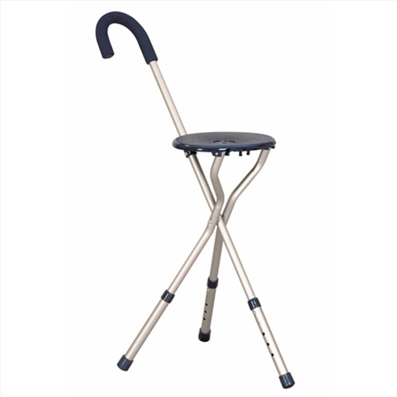 Canne ajustable avec siège