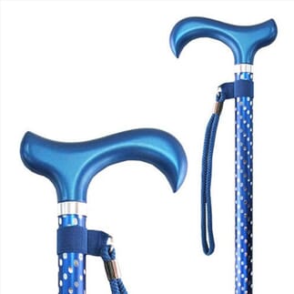 Canne ajustable - Spotty Bleu