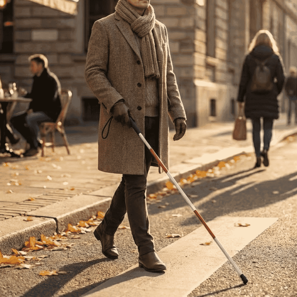 Canne blanche pour non-voyant