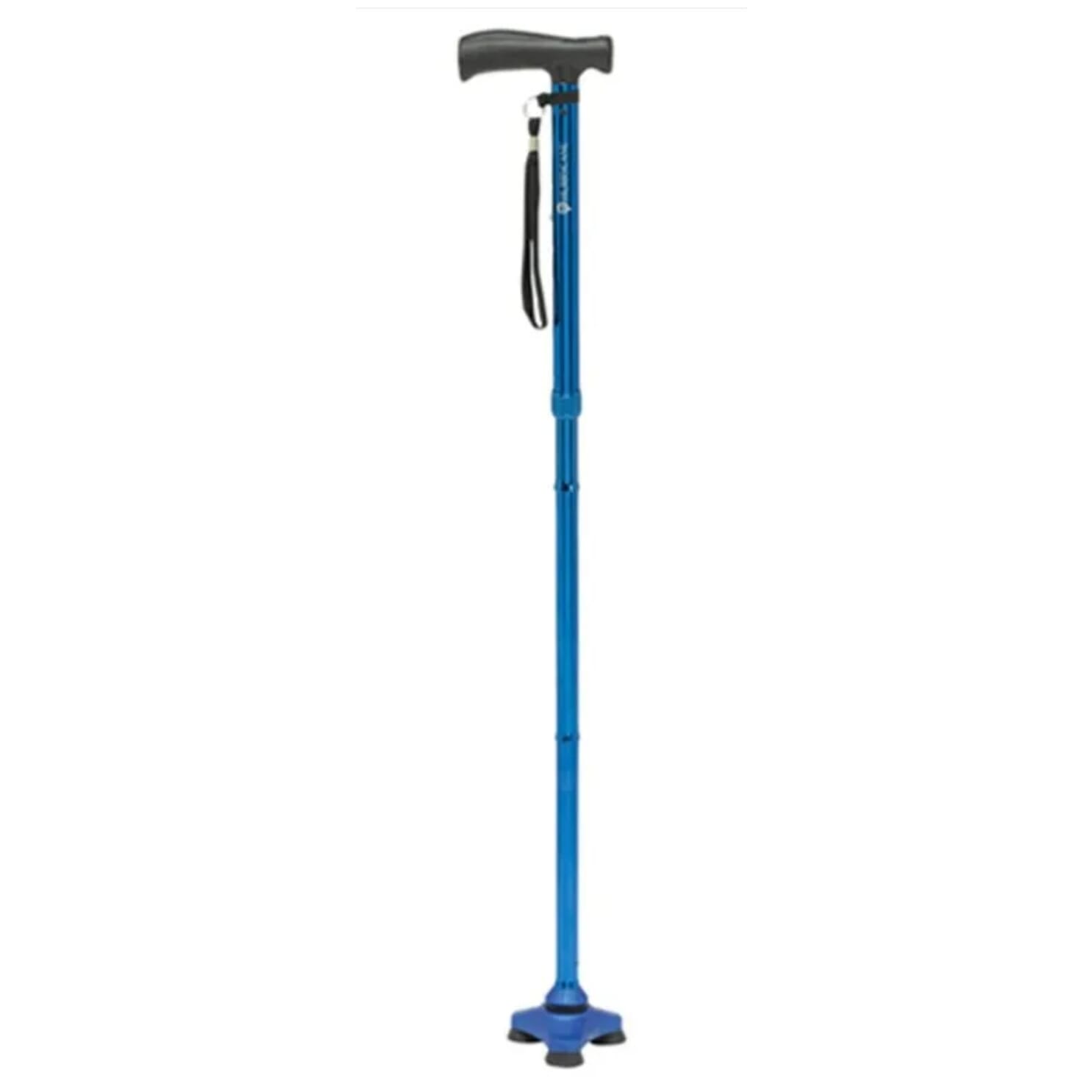 Canne de marche autoportante HurryCane - Bleue