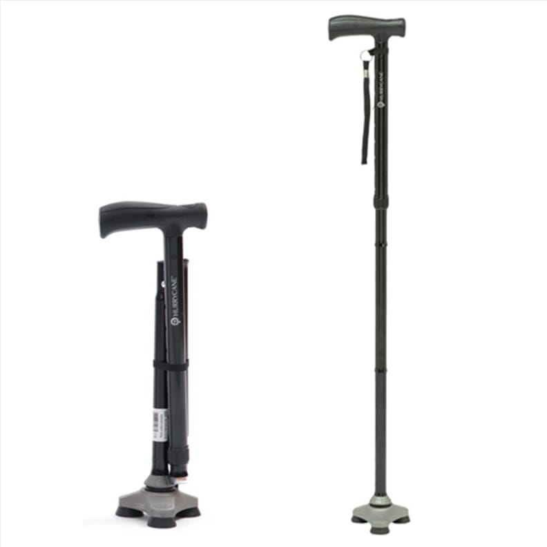 Canne de marche autoportante HurryCane - Noire