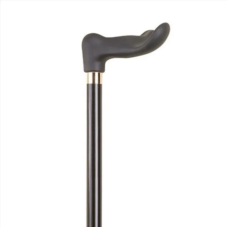 Canne de marche ergonomique en bois