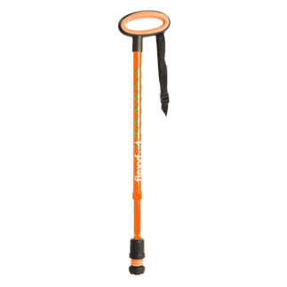 Canne de marche Flexyfoot à poignée ovale Orange