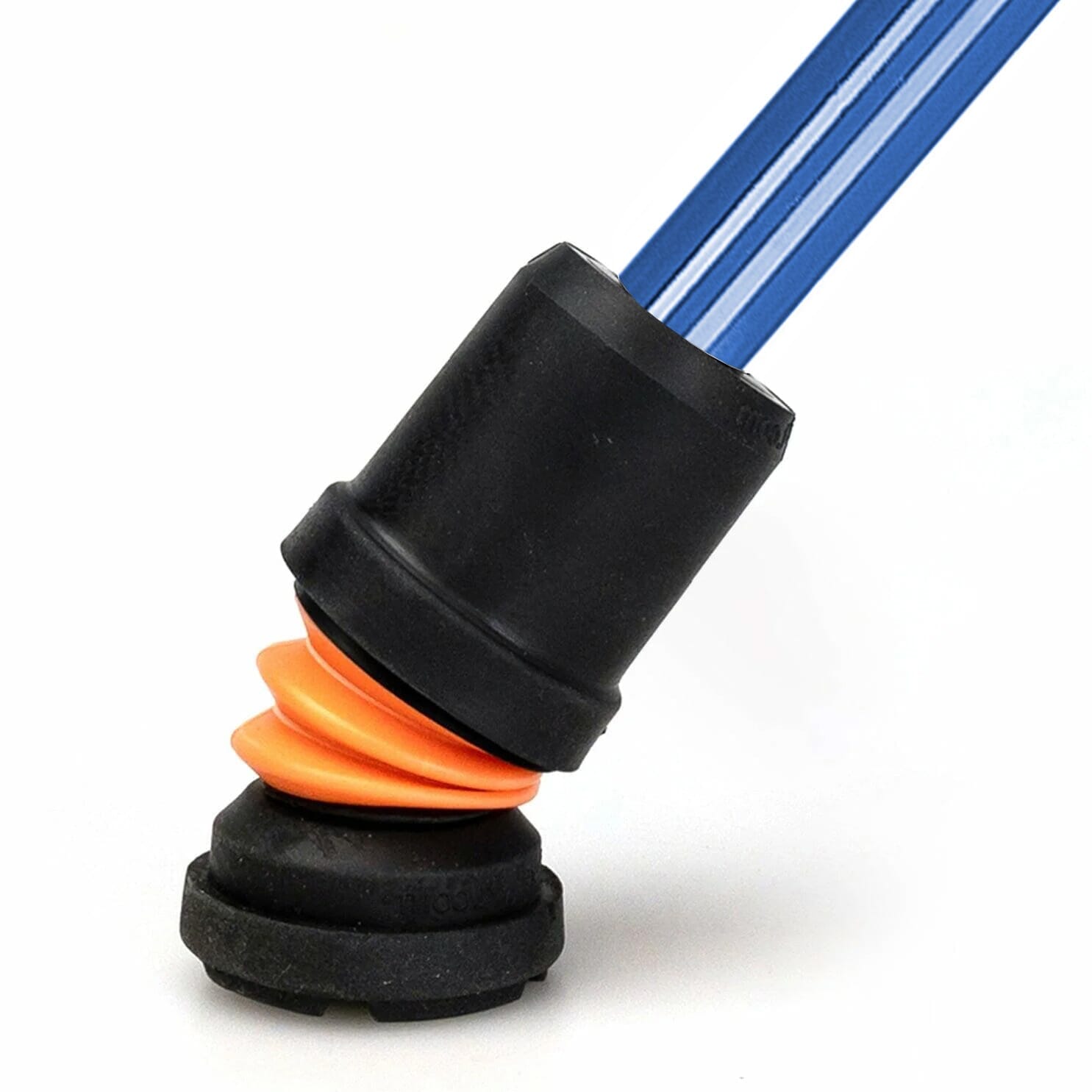 Canne de marche Flexyfoot avec poignée anatomique - Bleu