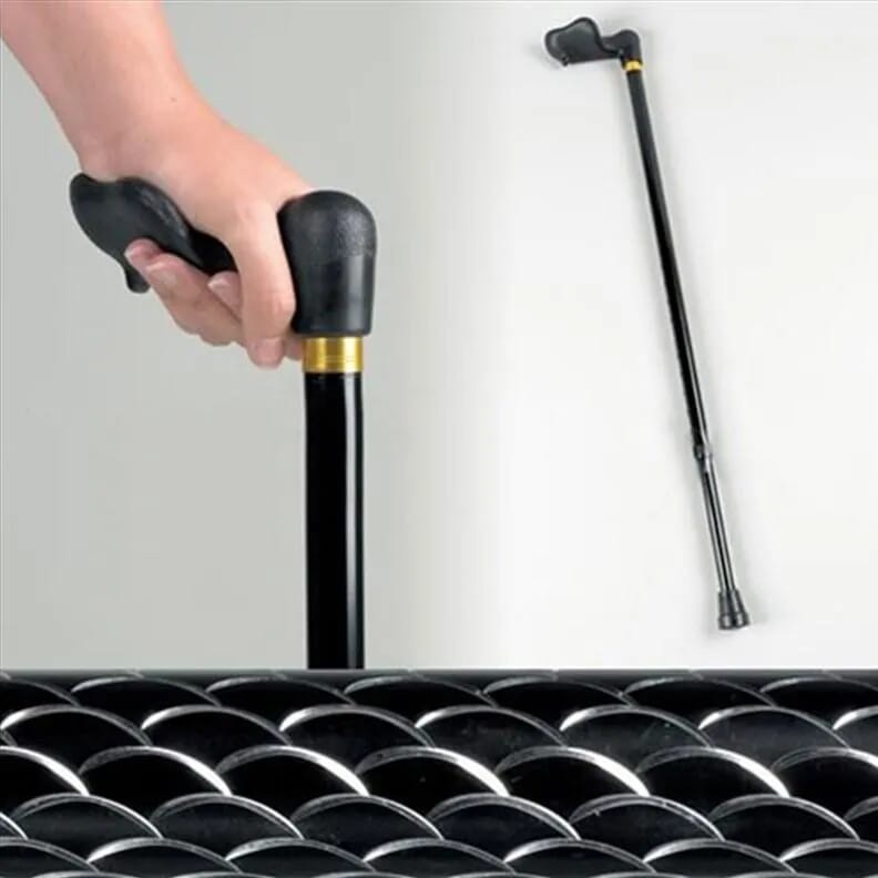 Canne de marche - noir imprimé Comfy Grip