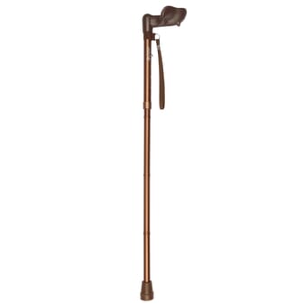 Canne de marche pliable avec poignée anatomique