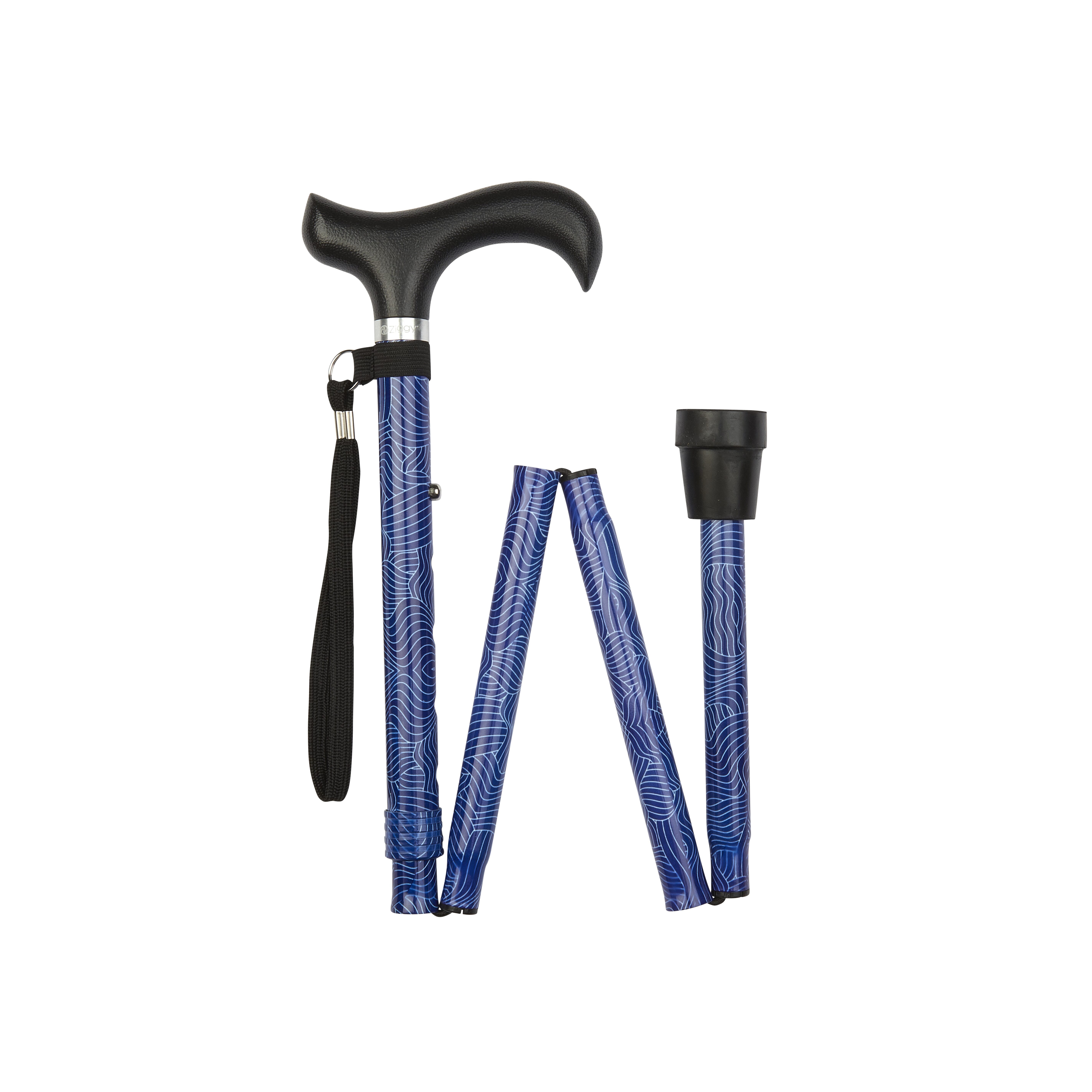 Canne de marche pliante à motif