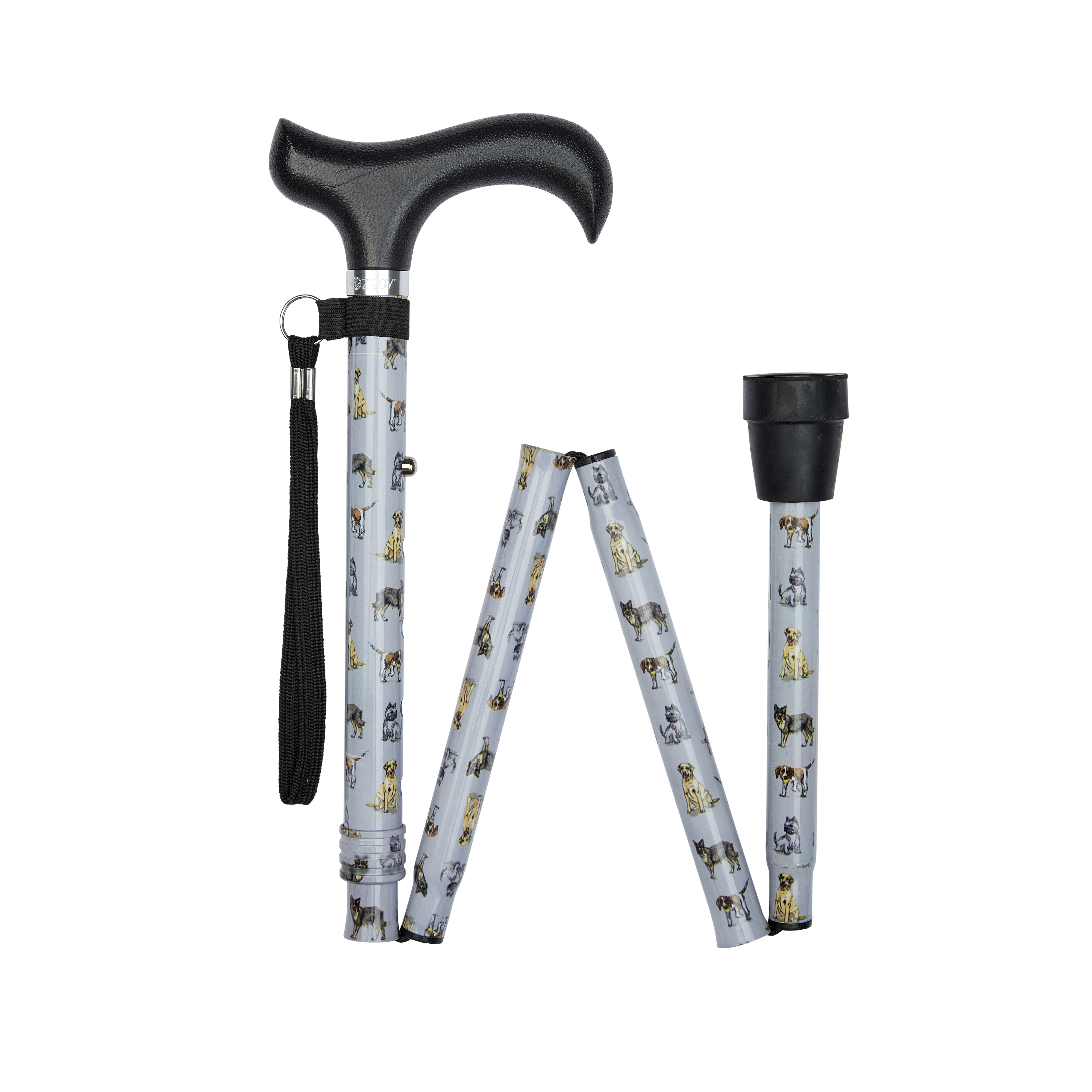 Canne de marche pliante à motif