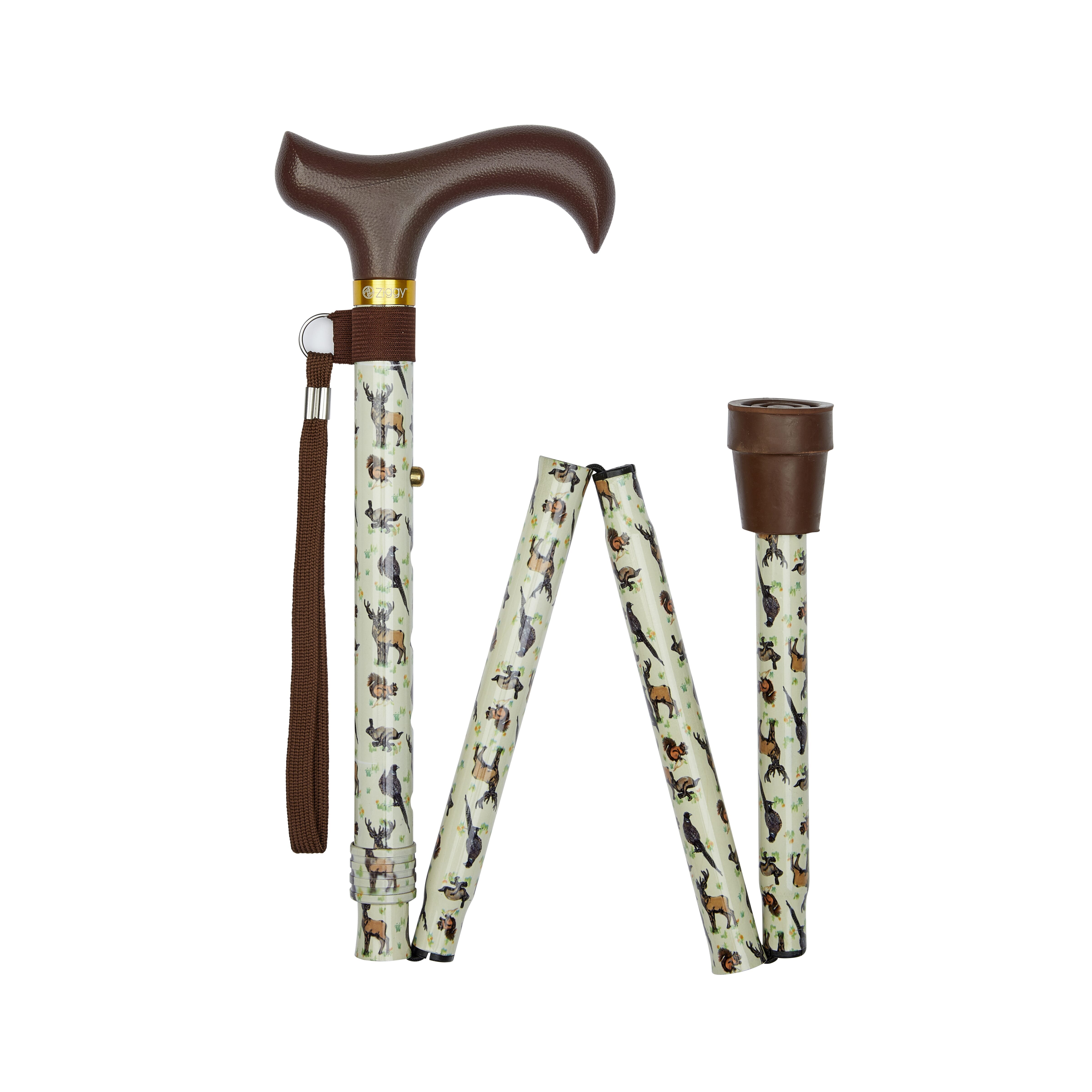 Canne de marche pliante à motif