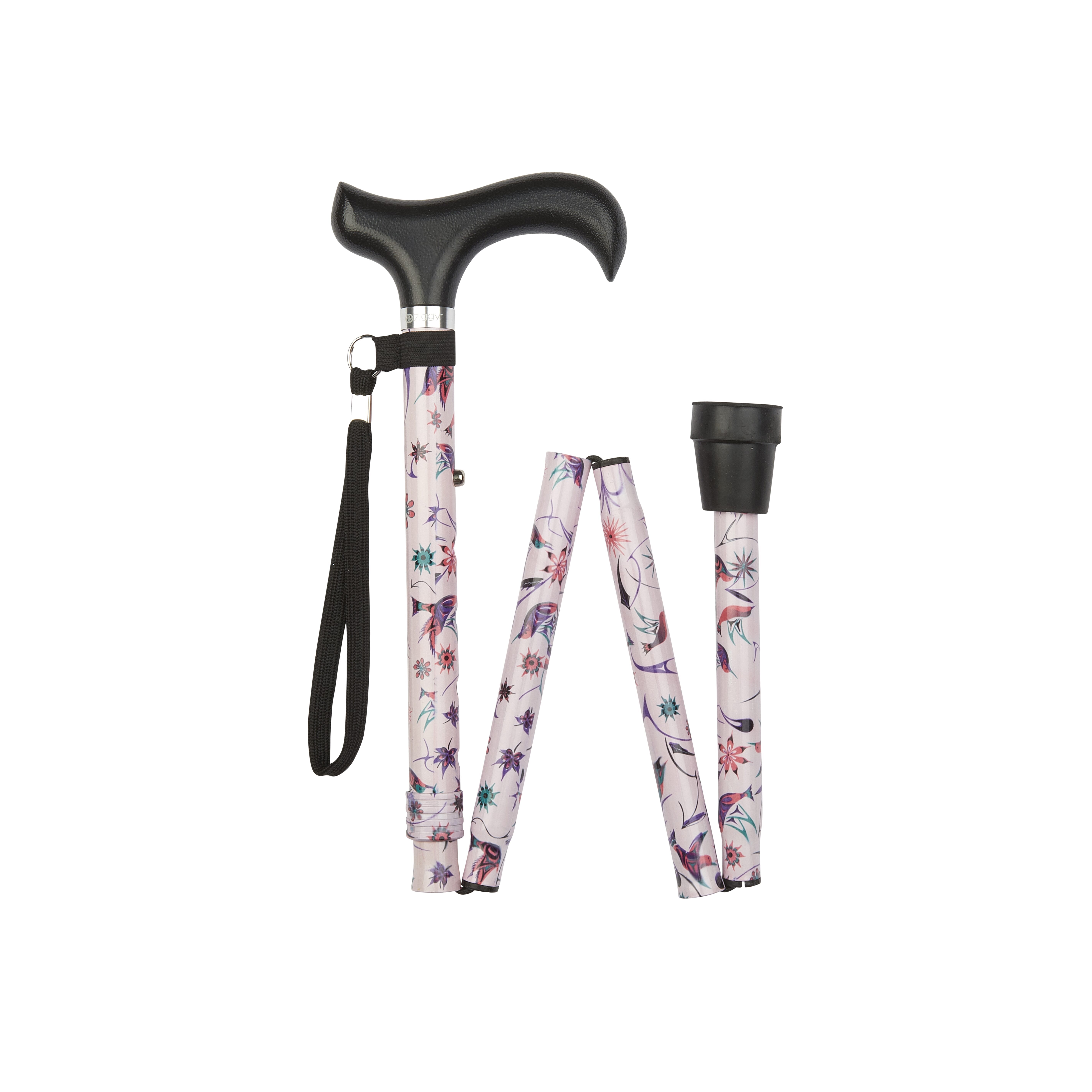 Canne de marche pliante à motif