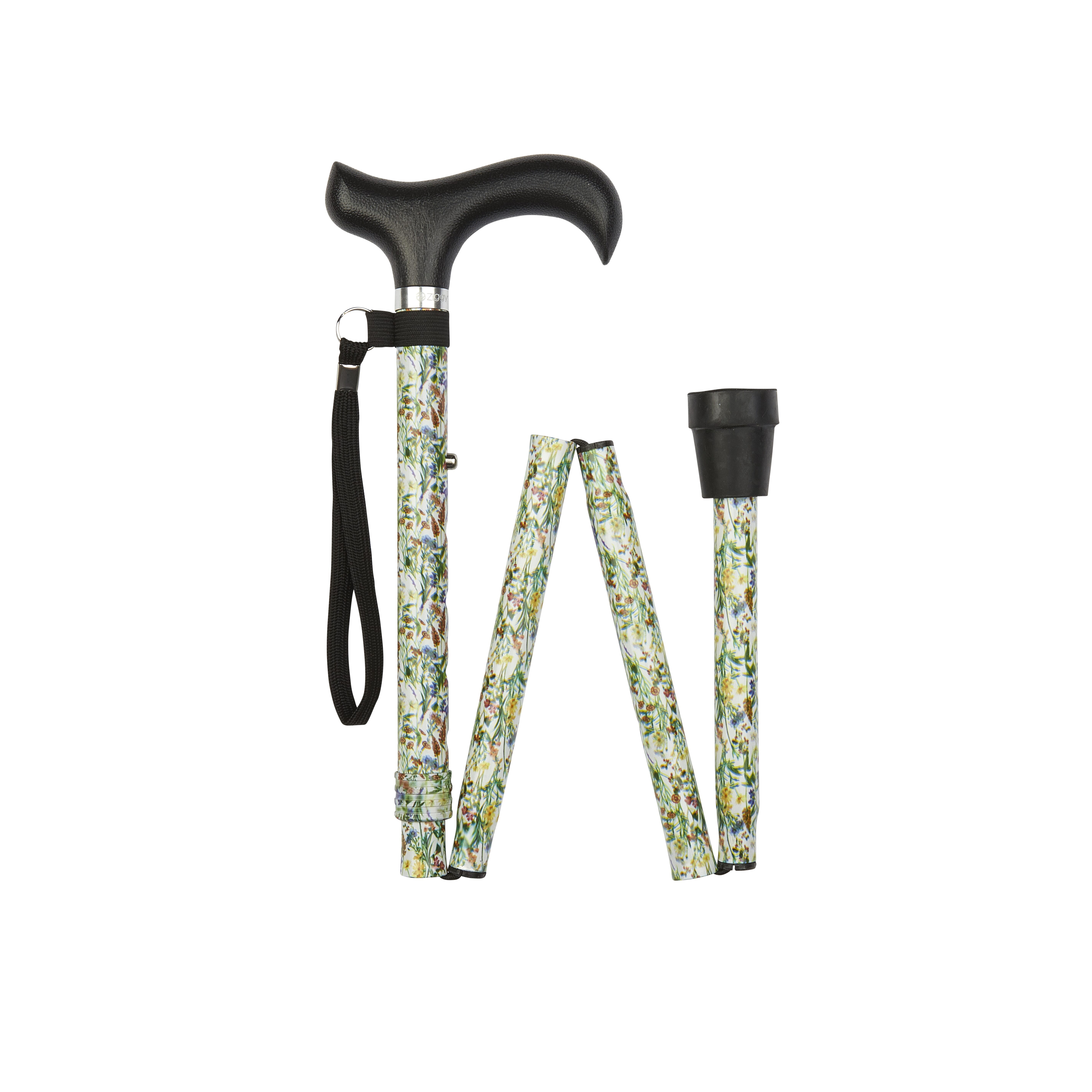 Canne de marche pliante à motif