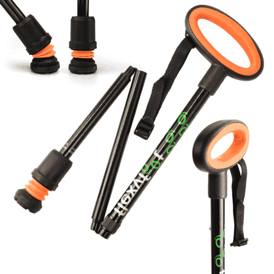 Canne de marche pliante Flexyfoot à poignée ovale