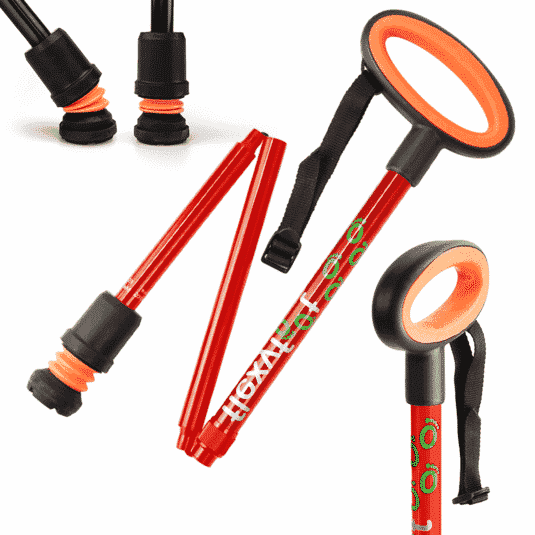 Canne de marche pliante Flexyfoot à poignée ovale