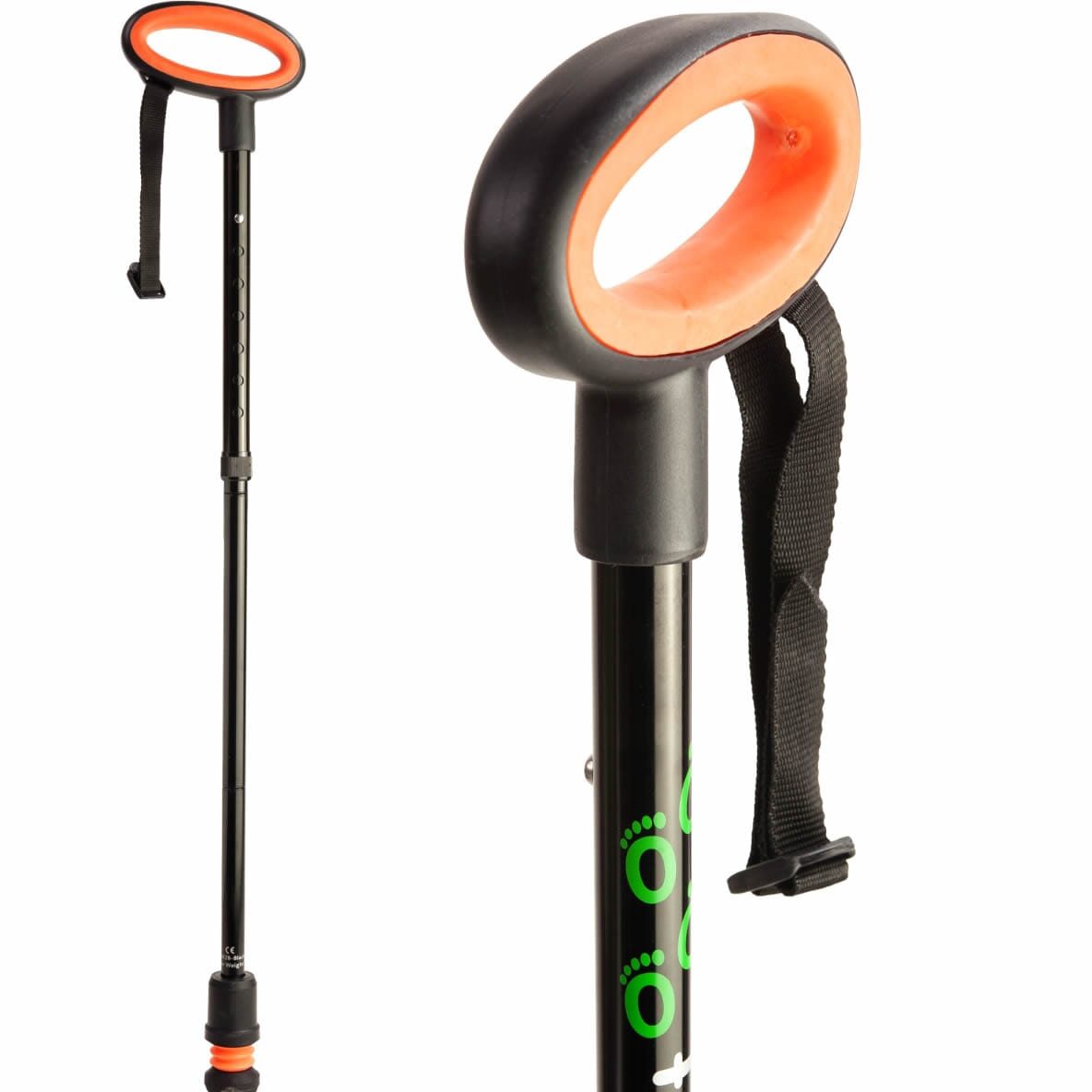 Canne Pliable Flexyfoot à absorption de chocs - Poignée Ovale